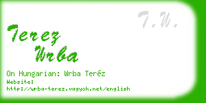 terez wrba business card
